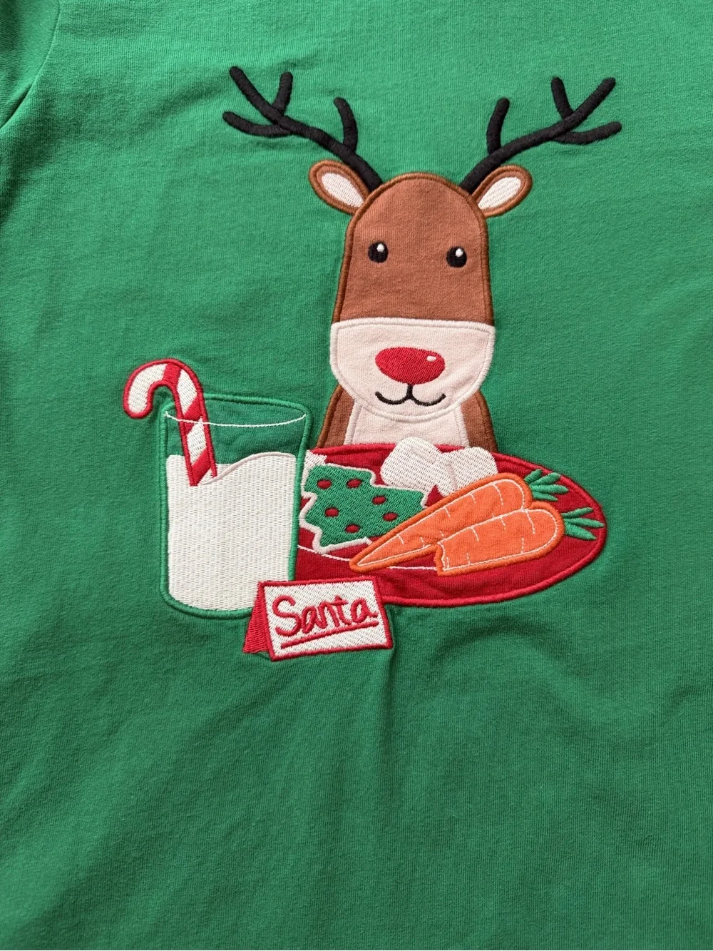 Gymboree Green Holiday Reindeer Layered-Look Long Sleeve Tee